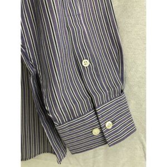 Michael Kors Men's Dress Shirt Striped Button-Down - Picture 9 of 12